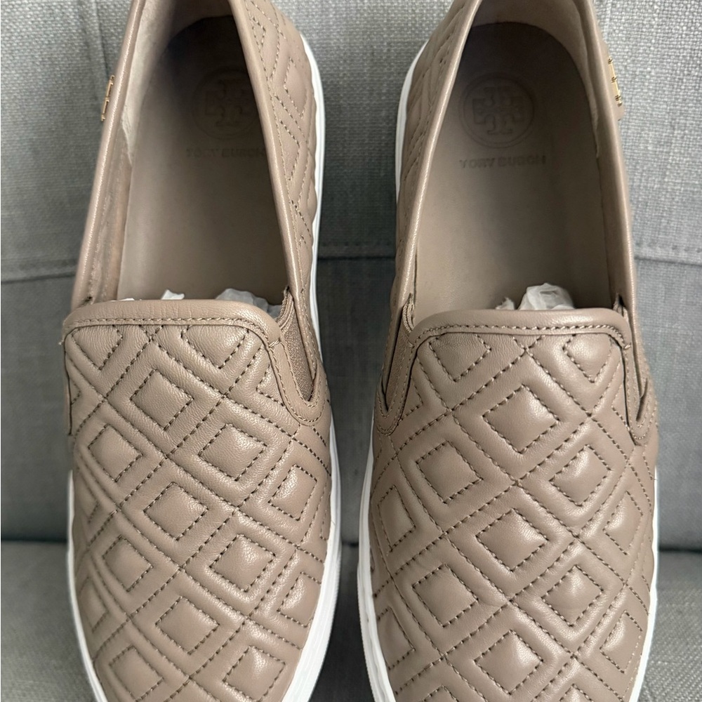 New Tory Burch Quilted Slip-On Sneakers